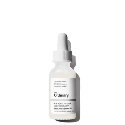 The Ordinary Multi-Peptide + HA Serum, Siero Multi-Peptide e Acido Ialuronico, Formula anti-età per rughe perioculari, antirughe per rughe perioculari elasticità e tonicità, 30ml