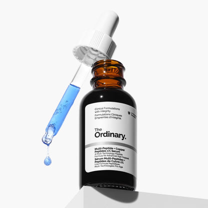 The Ordinary Multi-Peptide + Copper Peptides 1% Serum 30ml, Siero anti-età per linee sottili ed elasticità della pelle