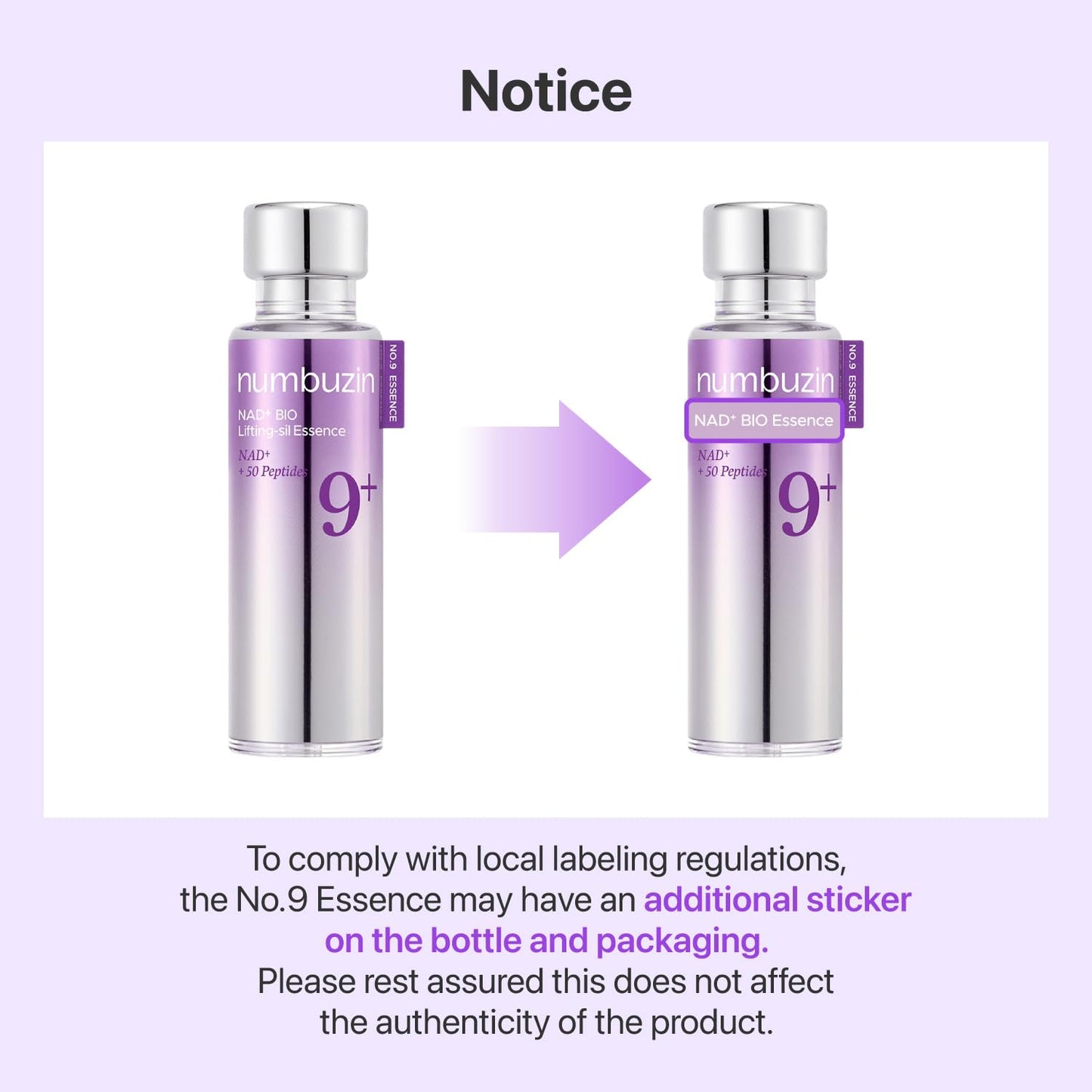 numbuzin No.9 Essence | NAD+ BIO Essence | Firming, Wrinkles, Fine Lines, Elasticity | Peptides, NAD+ | Serum for Aging, Dull Skin | 1.69 fl. oz.