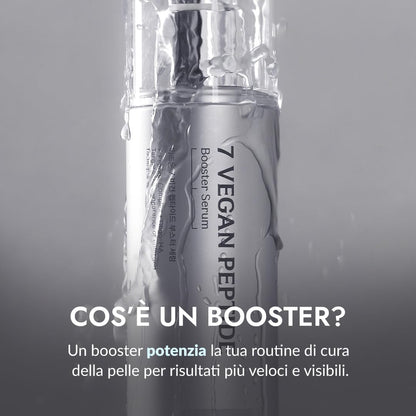 7 vasetti da serbatoio Vergan 150 ml BOOSTER SÉRUM CON 7 PÉPTIDI 150ML – Siero Potenziatore, Effetto Glass Skin Istantaneo, Raffinamento dei Pori, Idratazione Duratura, Skincare Vegano Coreano