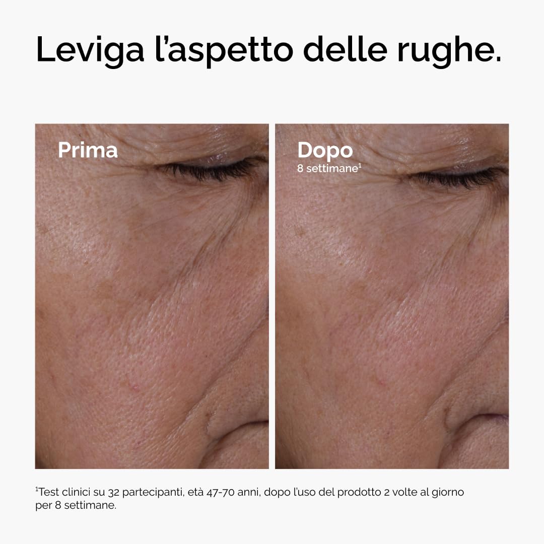 The Ordinary Multi-Peptide + HA Serum, Siero Multi-Peptide e Acido Ialuronico, Formula anti-età per rughe perioculari, antirughe per rughe perioculari elasticità e tonicità, 30ml