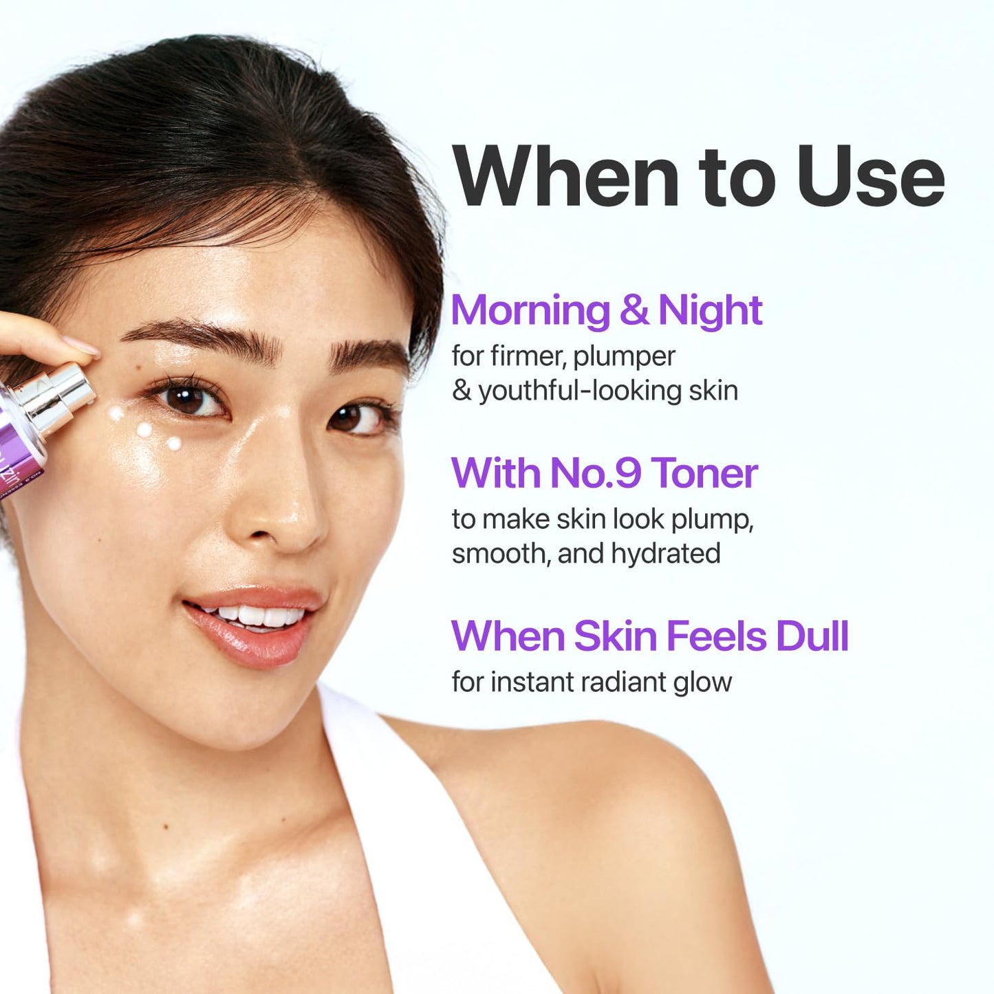 numbuzin No.9 Essence | NAD+ BIO Essence | Firming, Wrinkles, Fine Lines, Elasticity | Peptides, NAD+ | Serum for Aging, Dull Skin | 1.69 fl. oz.