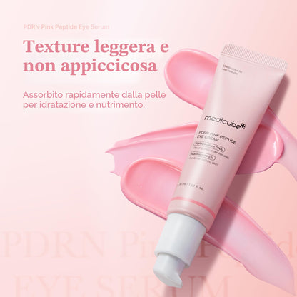 medicube Salmon DNA PDRN Pink Peptide Eye Serum 1,01 fl.oz – Siero occhi con Niacinamide e Retinolo puro per linee sottili e tono irregolare