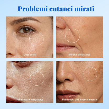 ANAiRUi Siero al peptide di rame, 50 ml, siero viso anti invecchiamento con acido ialuronico, riduce le linee sottili e le rughe, per una pelle radiosa